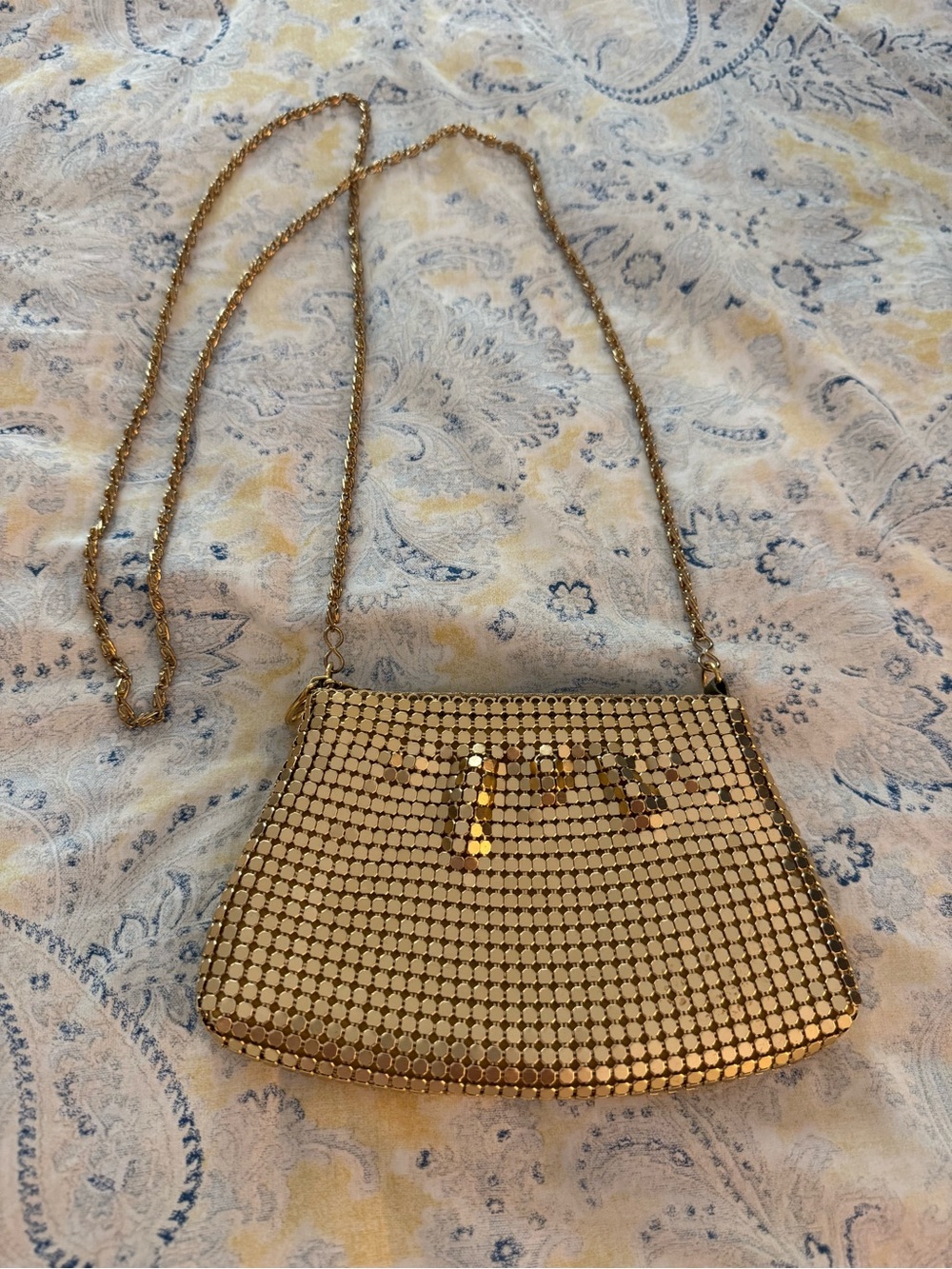 Vintage Y&R Gold Mesh Chain Shoulder Bag - Evening Purse or Clutch